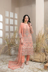D-9982 | 3PC Semi-Stitched Arushi Collection By Tawakkal Fabrics